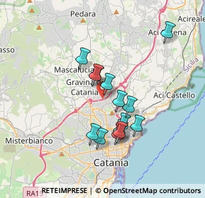 Mappa Via delle Rose, 95030 Sant'Agata li Battiati CT, Italia (3.275)