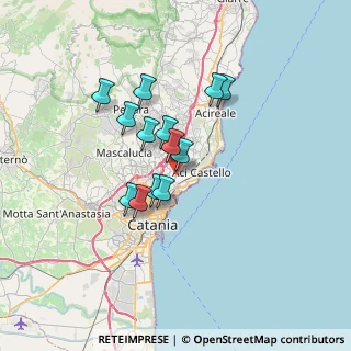 Mappa Via Tevere, 95027 San Gregorio di Catania CT, Italia (5.85385)