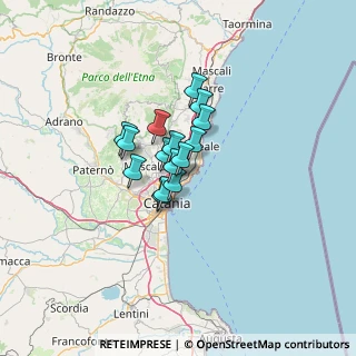Mappa Via Tevere, 95027 Cerza CT, Italia (8.038)