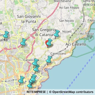 Mappa Via Tevere, 95027 San Gregorio di Catania CT, Italia (3.05)