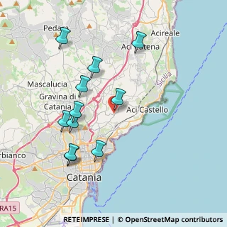 Mappa Via Tevere, 95027 San Gregorio di Catania CT, Italia (4.39636)