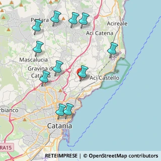 Mappa Via Tevere, 95027 San Gregorio di Catania CT, Italia (5.13909)