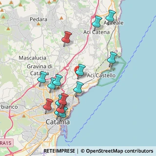 Mappa Via Tevere, 95027 San Gregorio di Catania CT, Italia (4.61)