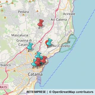 Mappa Via Tevere, 95027 Cerza CT, Italia (3.88909)