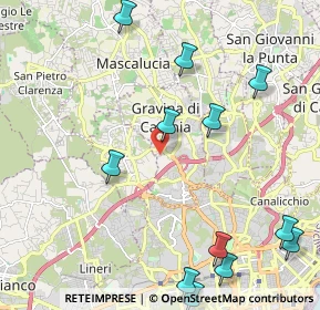 Mappa Via Giuseppe Giusti, 95030 Gravina di Catania CT, Italia (3.0575)