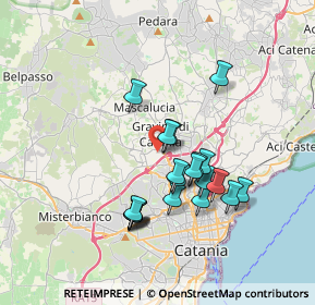 Mappa Via Giuseppe Giusti, 95030 Gravina di Catania CT, Italia (3.502)