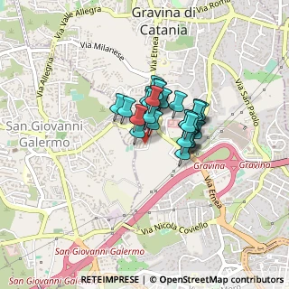 Mappa Via Giuseppe Giusti, 95030 Gravina di Catania CT, Italia (0.28214)