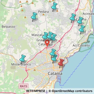 Mappa Via Salvatore Quasimodo, 95030 Gravina di Catania CT, Italia (4.7425)
