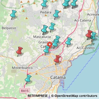 Mappa Via Salvatore Quasimodo, 95030 Gravina di Catania CT, Italia (5.828)