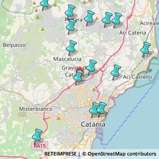 Mappa Via Salvatore Quasimodo, 95030 Gravina di Catania CT, Italia (5.76571)
