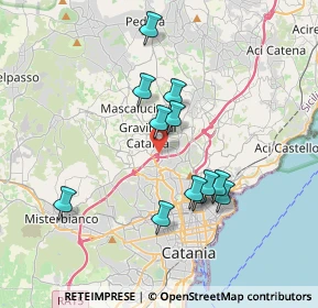 Mappa Via Dei pozzari, 95030 Gravina di Catania CT, Italia (3.64167)