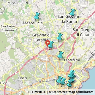 Mappa Via Salvatore Quasimodo, 95030 Gravina di Catania CT, Italia (3.45846)
