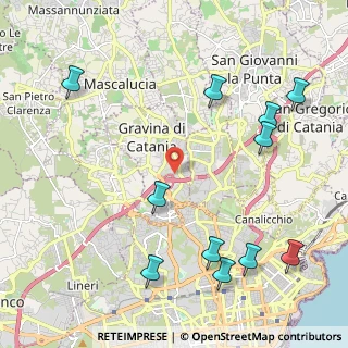 Mappa Via Salvatore Quasimodo, 95030 Gravina di Catania CT, Italia (3.01455)