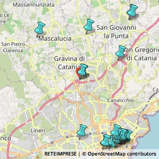 Mappa Via Salvatore Quasimodo, 95030 Gravina di Catania CT, Italia (3.887)
