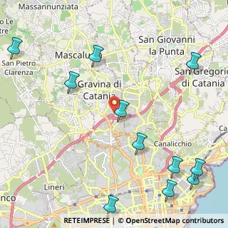Mappa Via Salvatore Quasimodo, 95030 Gravina di Catania CT, Italia (3.34545)