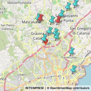Mappa Via Salvatore Quasimodo, 95030 Gravina di Catania CT, Italia (2.54308)