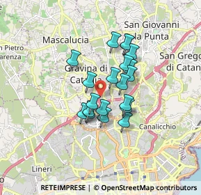Mappa Katanè, 95030 Gravina di Catania CT, Italia (1.364)