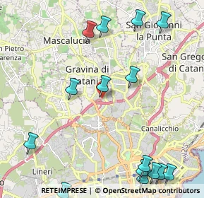 Mappa Katanè, 95030 Gravina di Catania CT, Italia (3.24733)