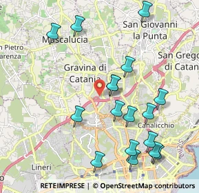 Mappa Via Salvatore Quasimodo, 95030 Gravina di Catania CT, Italia (2.51412)
