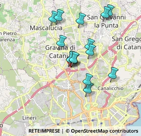Mappa Via Dei pozzari, 95030 Gravina di Catania CT, Italia (1.73067)