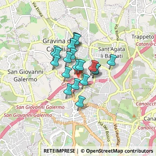 Mappa Via Salvatore Quasimodo, 95030 Gravina di Catania CT, Italia (0.648)