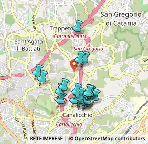Mappa Via Madonna delle Lacrime, 95037 San Giovanni La Punta CT, Italia (0.9495)