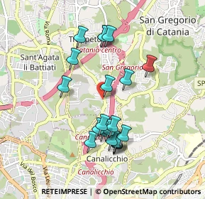 Mappa Via Madonna delle Lacrime, 95037 San Giovanni La Punta CT, Italia (0.9605)