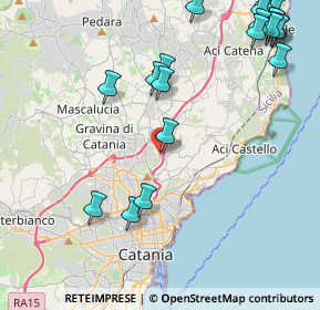 Mappa Via Madonna delle Lacrime, 95037 San Giovanni La Punta CT, Italia (6.3685)