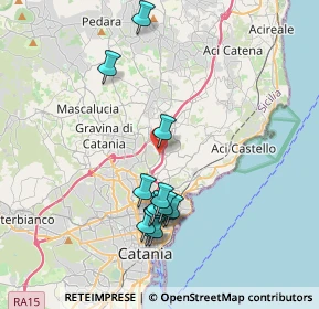 Mappa Via Madonna delle Lacrime, 95037 San Giovanni La Punta CT, Italia (4.12846)