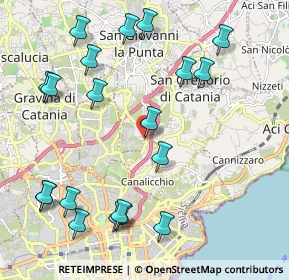 Mappa Via Madonna delle Lacrime, 95037 San Giovanni La Punta CT, Italia (2.787)