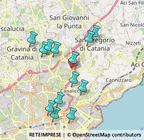 Mappa Via Madonna delle Lacrime, 95037 San Giovanni La Punta CT, Italia (2.08)