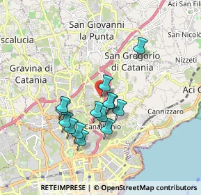 Mappa Via Madonna delle Lacrime, 95037 San Giovanni La Punta CT, Italia (1.65214)