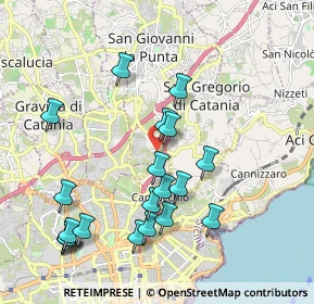 Mappa Via Madonna delle Lacrime, 95037 San Giovanni La Punta CT, Italia (2.3825)