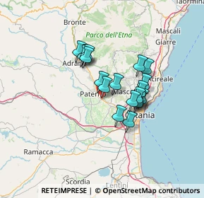 Mappa SS121 km 14.331 dir. Nord-Ovest, 95032 Belpasso CT, Italia (11.17789)