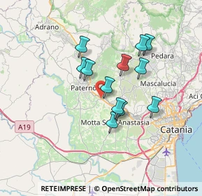 Mappa SS121 km 14.331 dir. Nord-Ovest, 95032 Belpasso CT, Italia (6.1925)