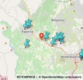 Mappa SS121 km 14.331 dir. Nord-Ovest, 95032 Belpasso CT, Italia (4.89091)