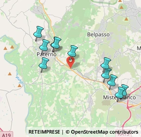 Mappa SS121 km 14.331 dir. Nord-Ovest, 95032 Belpasso CT, Italia (4.40909)