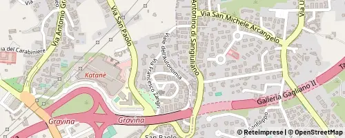 Mappa Gravina di Catania