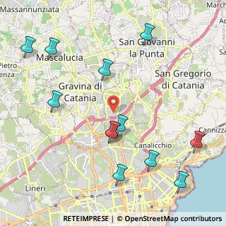 Mappa Via Francicanava, 95030 Sant'Agata li Battiati CT, Italia (2.77667)