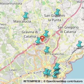 Mappa Via Francicanava, 95030 Sant'Agata li Battiati CT, Italia (3.23615)