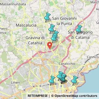 Mappa Via Francicanava, 95030 Sant'Agata li Battiati CT, Italia (2.77455)