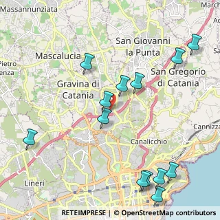 Mappa Via Francicanava, 95030 Sant'Agata li Battiati CT, Italia (2.89154)