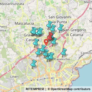 Mappa Via Francicanava, 95030 Sant'Agata li Battiati CT, Italia (1.41526)