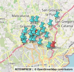 Mappa V.le dell'Autonomia, 95030 Gravina di Catania CT, Italia (1.3855)