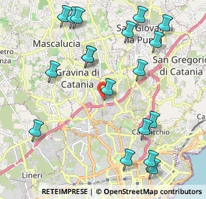 Mappa V.le dell'Autonomia, 95030 Gravina di Catania CT, Italia (2.70556)