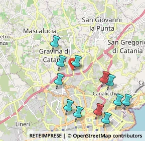 Mappa V.le dell'Autonomia, 95030 Gravina di Catania CT, Italia (2.42333)