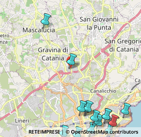 Mappa V.le dell'Autonomia, 95030 Gravina di Catania CT, Italia (3.714)