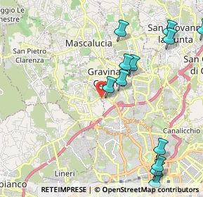 Mappa Via San Giovanni Galermo, 95030 Gravina di Catania CT, Italia (2.90583)