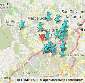 Mappa Via San Giovanni Galermo, 95030 Gravina di Catania CT, Italia (1.7685)