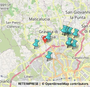 Mappa Via San Giovanni Galermo, 95030 Gravina di Catania CT, Italia (1.94455)